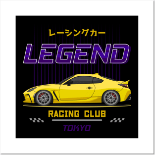 Tuner Yellow GR86 JDM Posters and Art